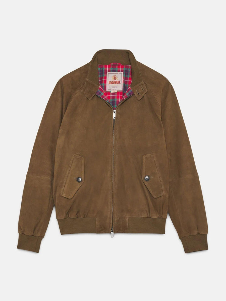 G9 IN PELLE SCAMOSCIATA DARK OLIVE 0939 699 BARACUTA 