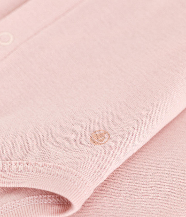 Body a manica lunga con colletto rosa A0B71 02 PETIT BATEAU 