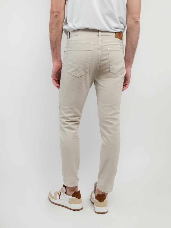 PANTALONE 5 TASCHE BEIGE 7607GSB BEIGE ANDREA MORANDO 