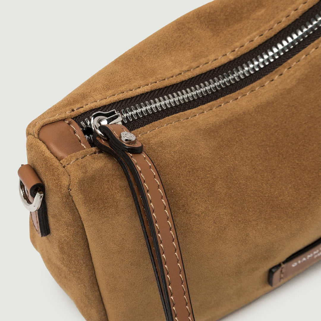 Borsa a mano Nora Pouch mini in camoscio cuoio BS 10224/24PE CM-PL 206 GIANNI CHIARINI 