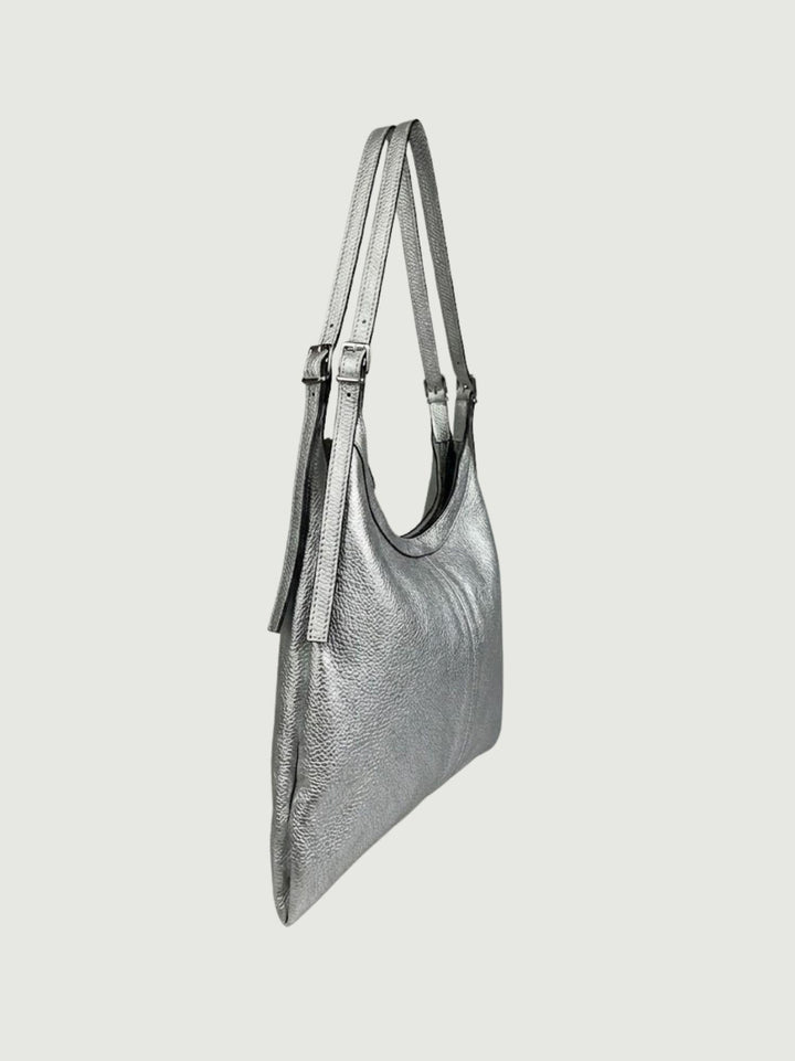 Borsa Paloma in pelle argento PALOMA ARGENTO ANDREA MORANDO 