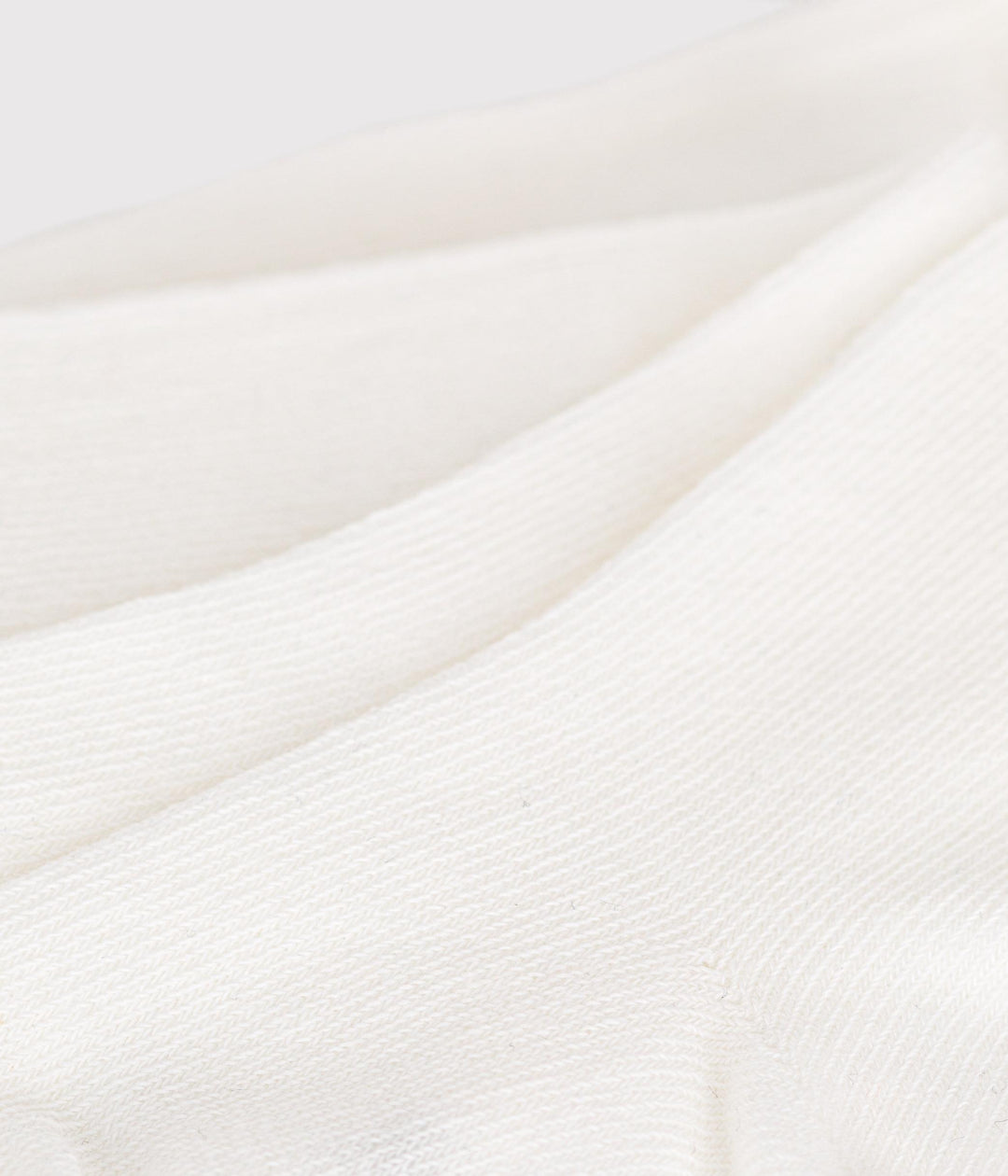 Collant bianco a tinta unita in jersey di cotone A0B7M 01 PETIT BATEAU 