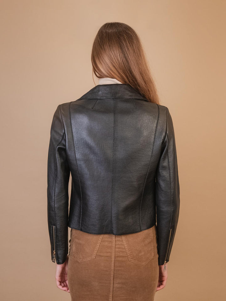 CHIODO IN PELLE  SFODERATO MARRONE IRIS 901 JACK LEATHER 