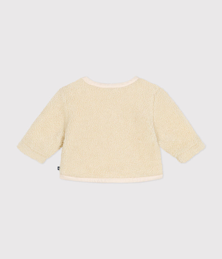 Giacca in sherpa crema A0B79 01 PETIT BATEAU 