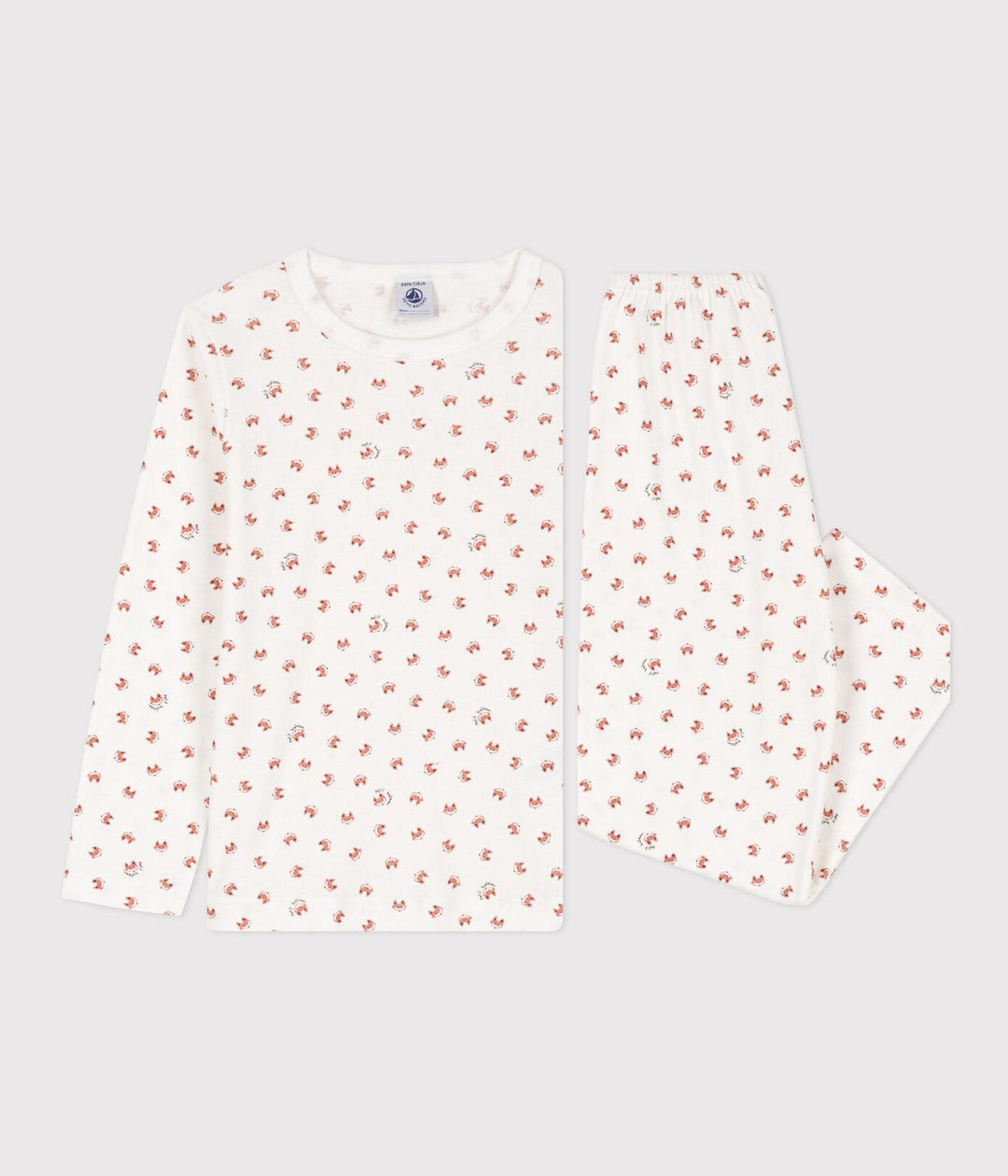 PIGIAMA BAMBINO UNISEX IN COTONE MOTIVO VOLPE A08YS 01 PETIT BATEAU 