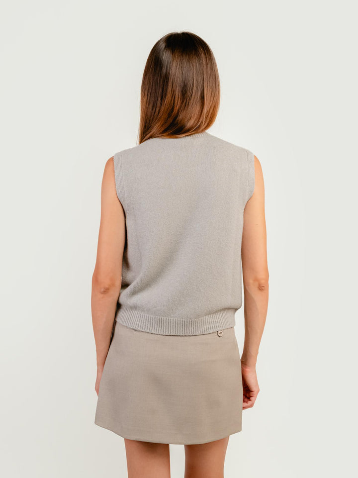 GILET LUPETTO TORTORA 0370236 0447 ANDREA MORANDO 