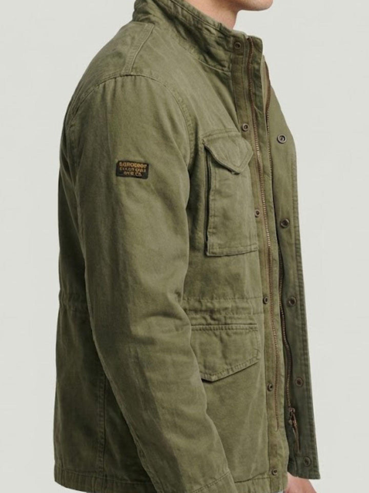 Field Jacket M65 in cotone organico verde militare M5012359A 8MI SUPERDRY 