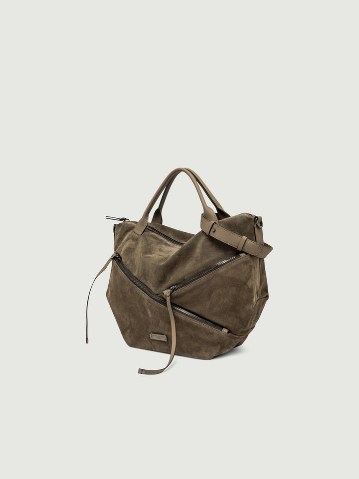 BORSA SHANIA GRANDE IN CAMOSCIO DAINO BS 11511 CM-PL 1052 GIANNI CHIARINI 