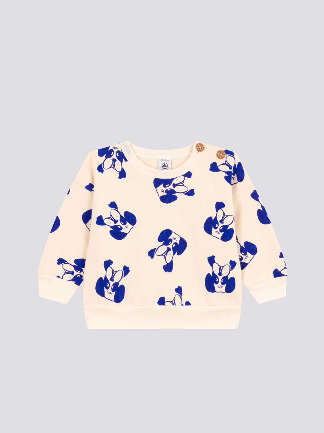 FELPA PER BEBÈ IN TESSUTO FELPATO A08G4 01 PETIT BATEAU 