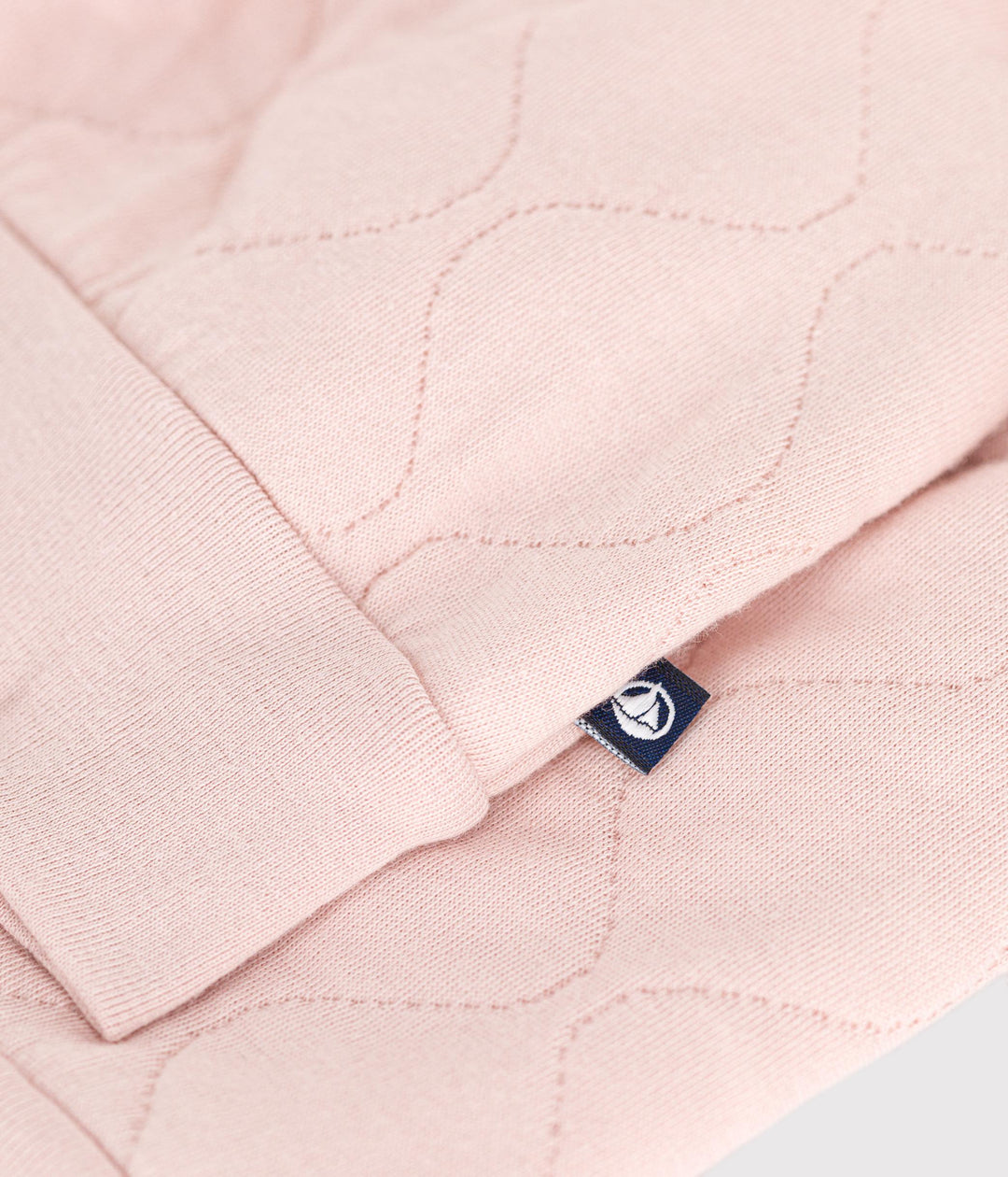 Cardigan rosa teddy in tubique trapuntato A0BPU 02 PETIT BATEAU 