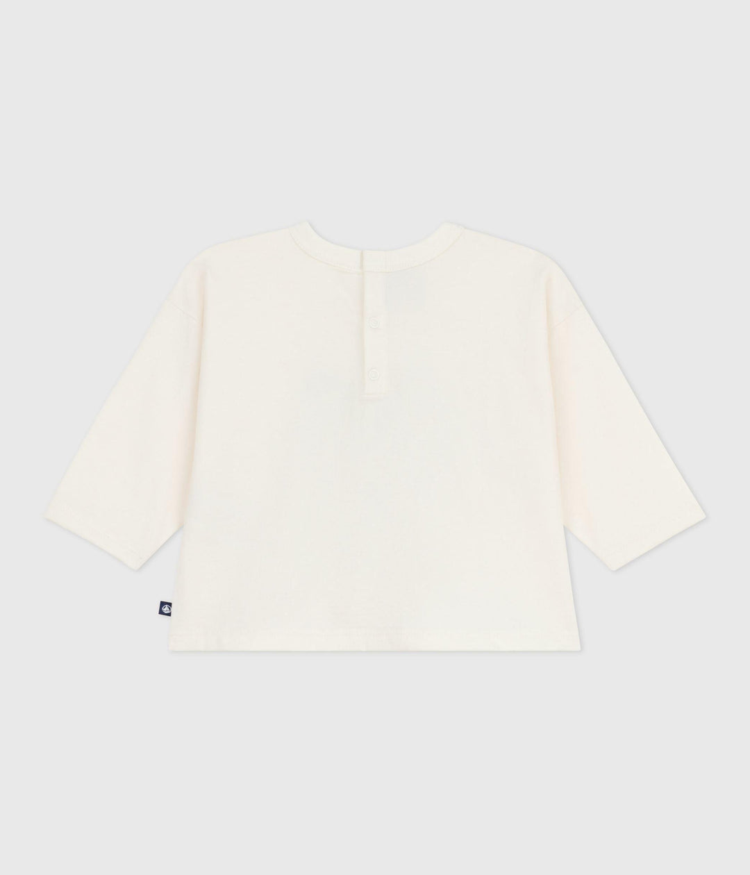 Maglietta a maniche lunghe in cotone per neonati A0EDV 01 PETIT BATEAU 