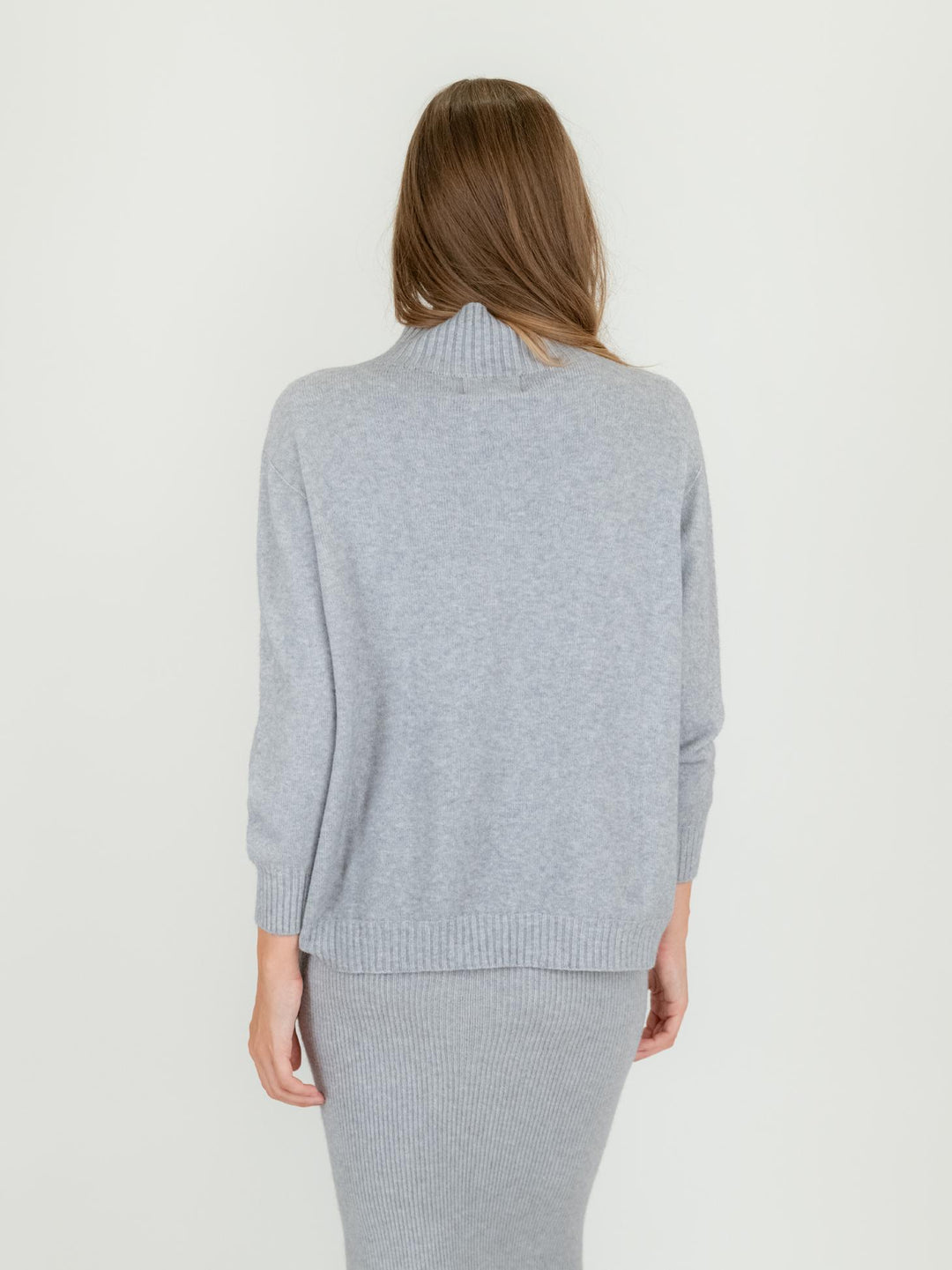 LUPETTO IN MAGLIA GRIGIO PERLA 0570/138 0020 BIMOR 