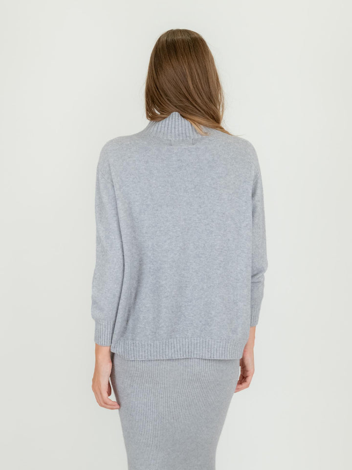 LUPETTO IN MAGLIA GRIGIO PERLA 0570/138 0020 BIMOR 