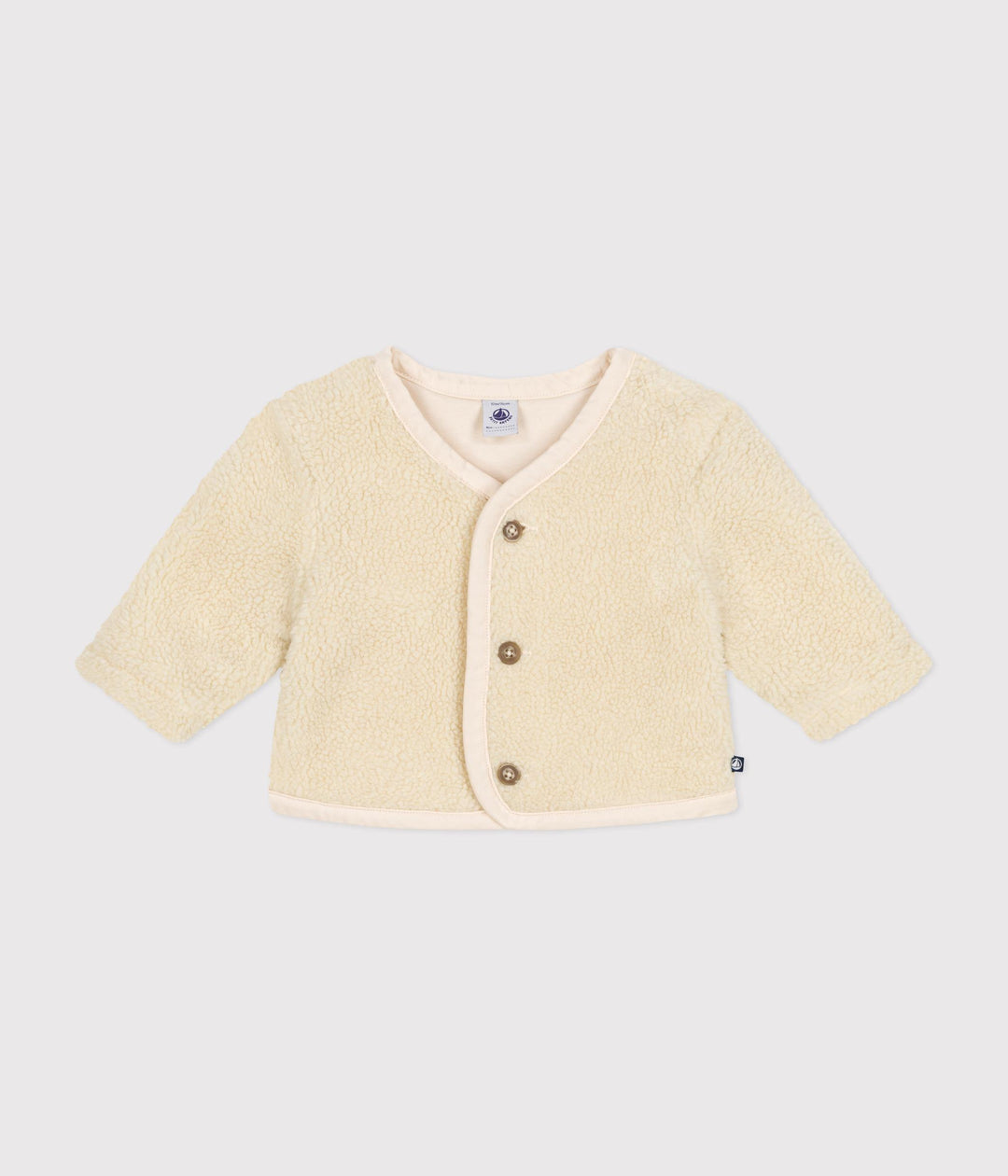 Giacca in sherpa crema A0B79 01 PETIT BATEAU 