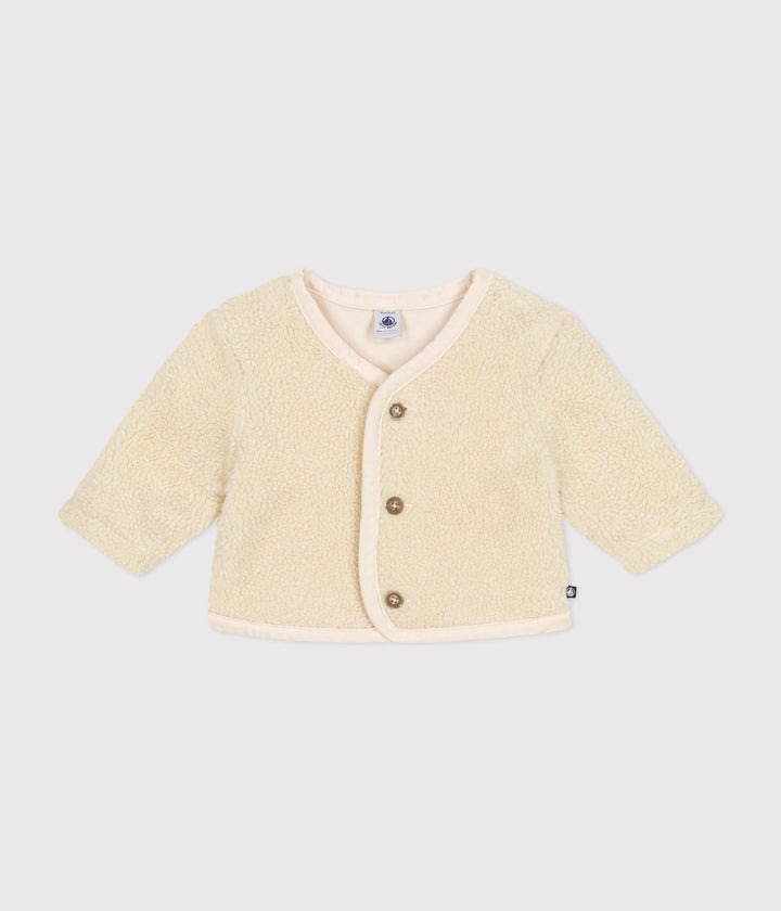 Giacca in sherpa crema A0B79 01 PETIT BATEAU 