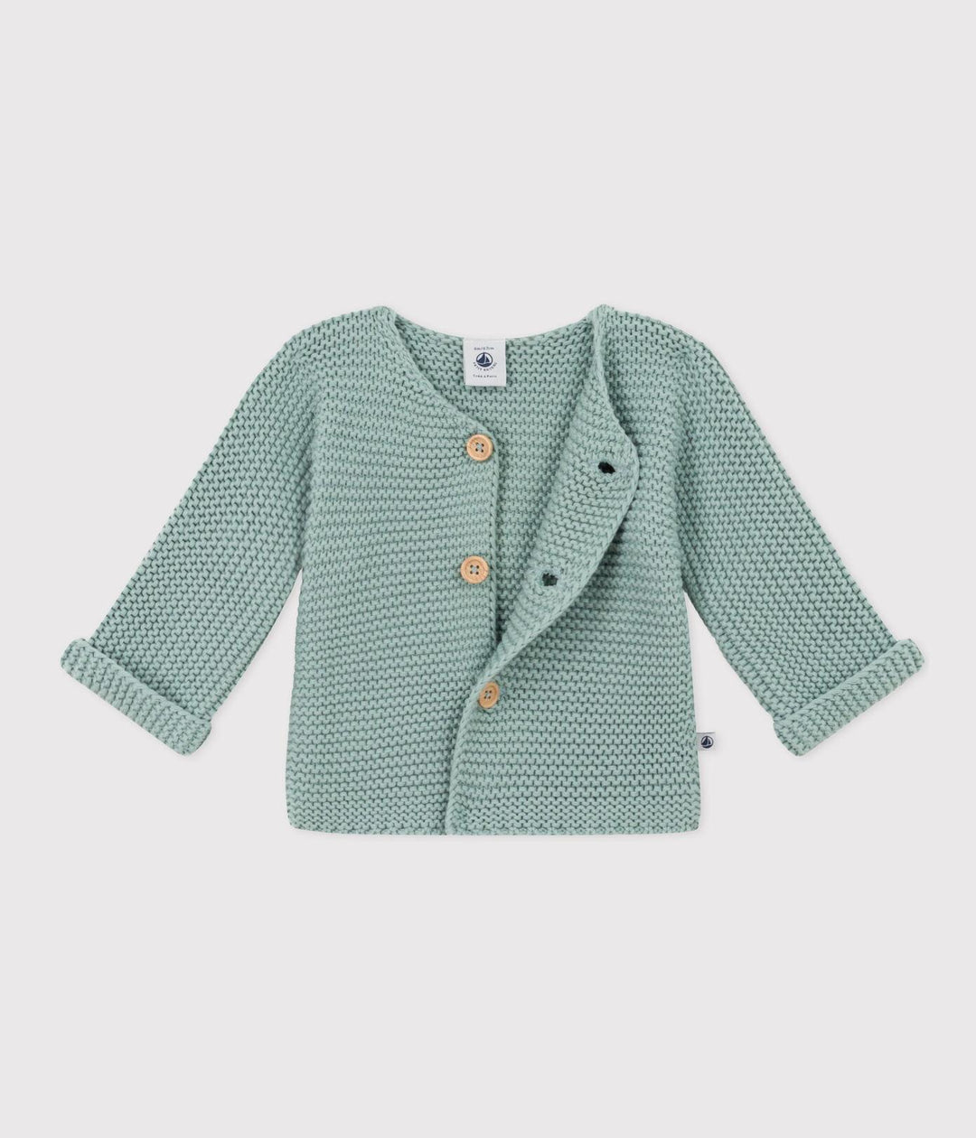 CARDIGAN BEBÈ IN TRICOT A PUNTO LEGACCIO A08BQ 04 PETIT BATEAU 