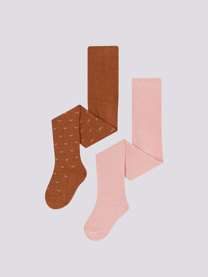 CONFEZIONE DA DUE PAIA DI COLLANT IN COTONE A08H6 01 PETIT BATEAU 