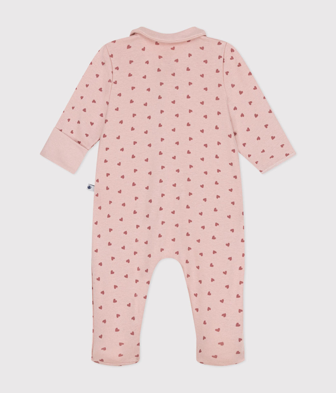 TUTINA ROSA IN COTONE CON CUORI A0AV7 01 PETIT BATEAU 
