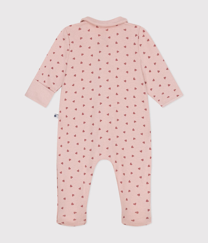 TUTINA ROSA IN COTONE CON CUORI A0AV7 01 PETIT BATEAU 