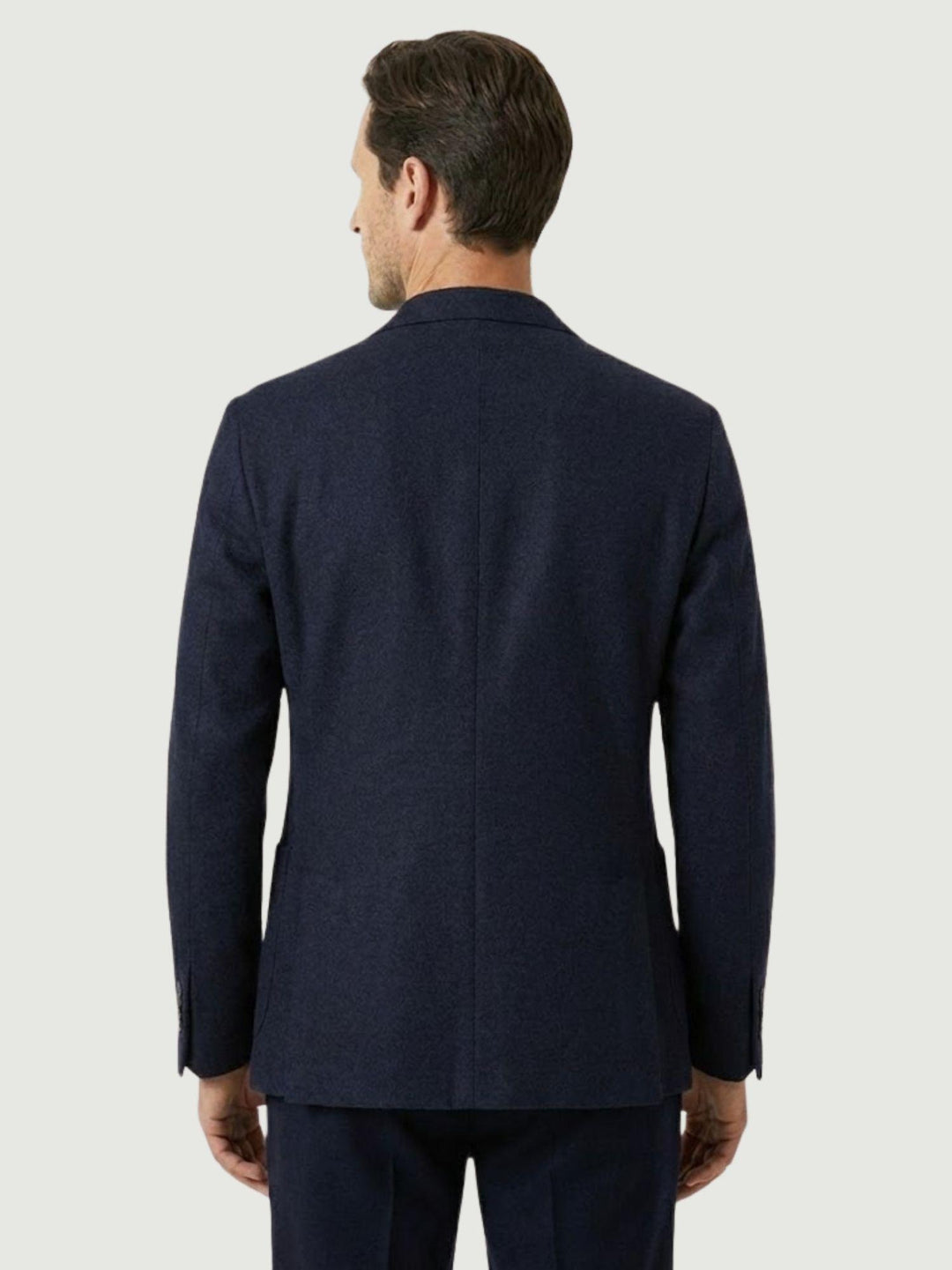 BLAZER IN LANA TIROLO IN LANA BLU TIROLLO/LANA BLU ANDREA MORANDO 