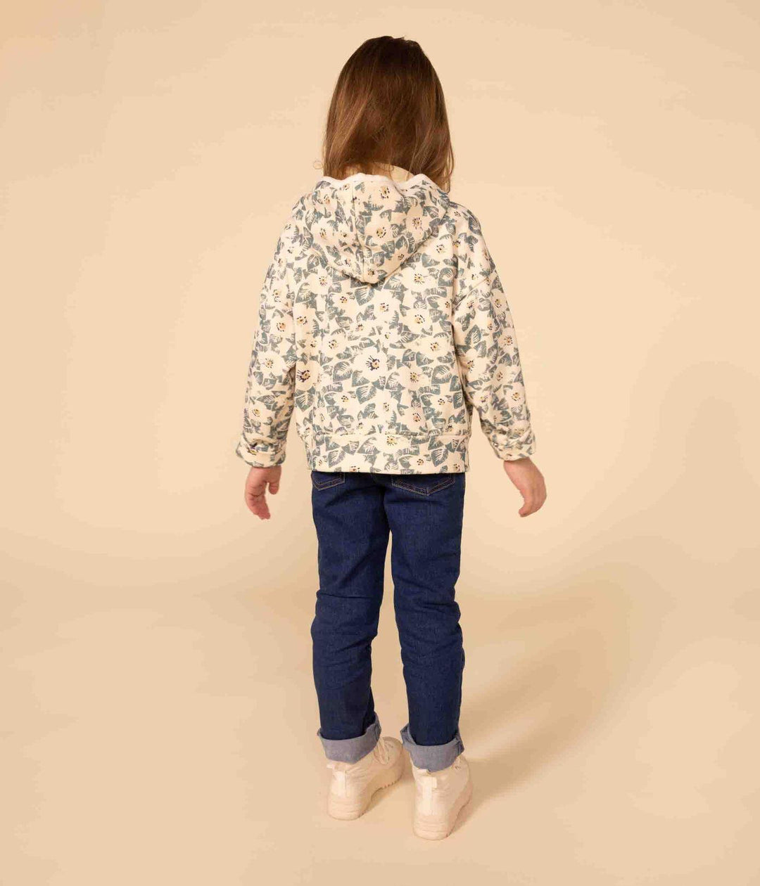 FELPA IN MOLLETON CON CAPPUCCIO A08GR 01 PETIT BATEAU 
