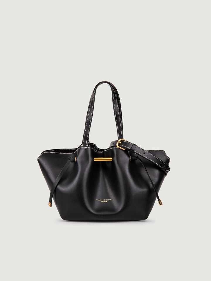 Borsa a spalla Amanda in pelle nera BS 10630 PRCK 001 GIANNI CHIARINI 