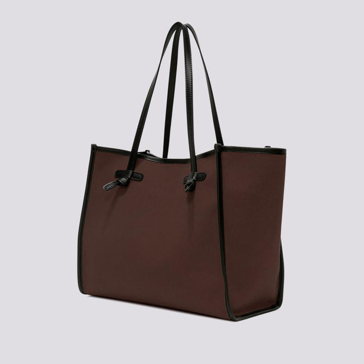 Borsa Shopping Marcella in canvas cioccolato BS 6850/23AI CNV-SE 13229 GIANNI CHIARINI 
