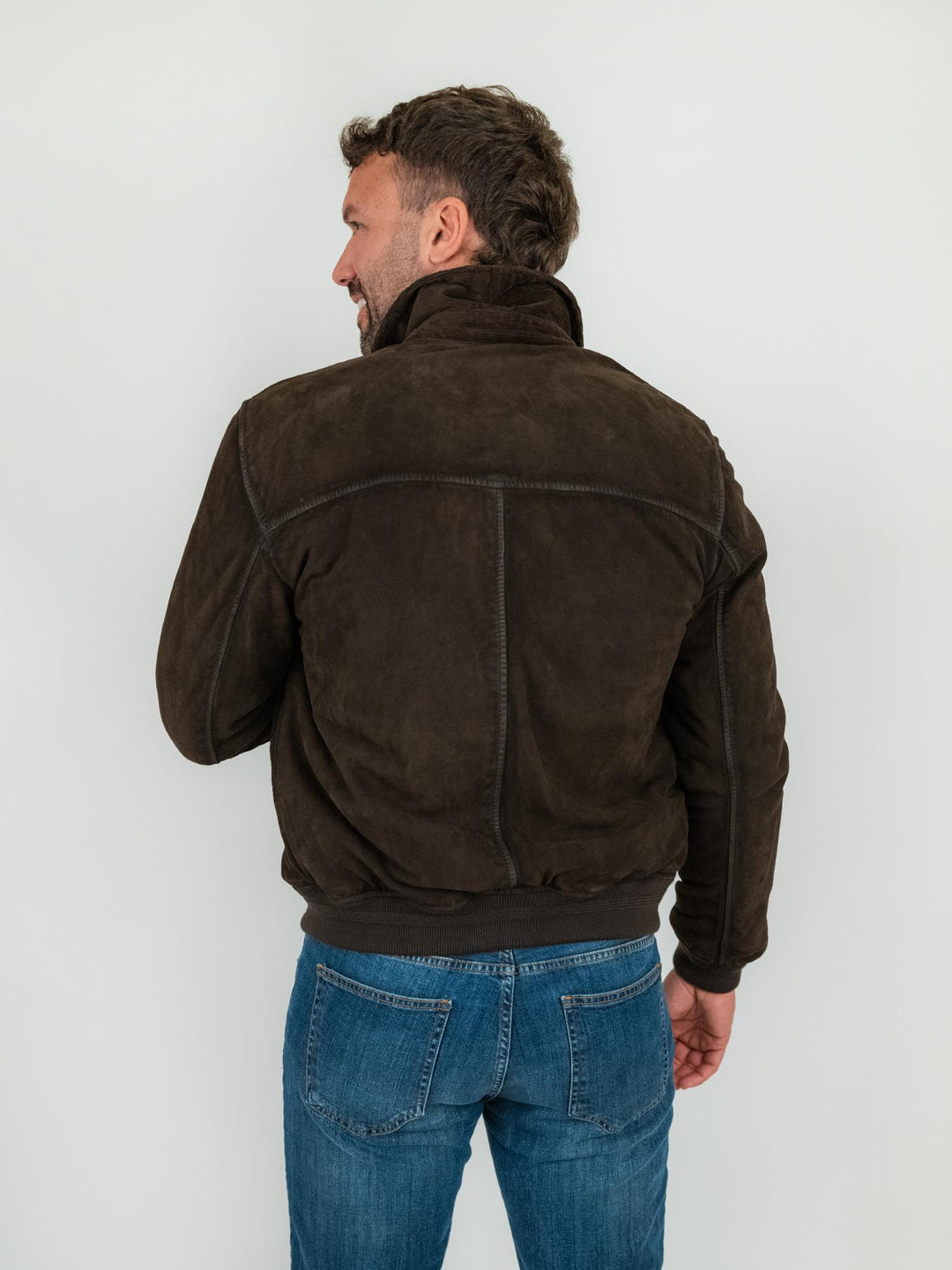 GIACCA OTTAVIANO IN CAMOSCIO E VELLUTO OTTAVIANO 06 JACK LEATHER 