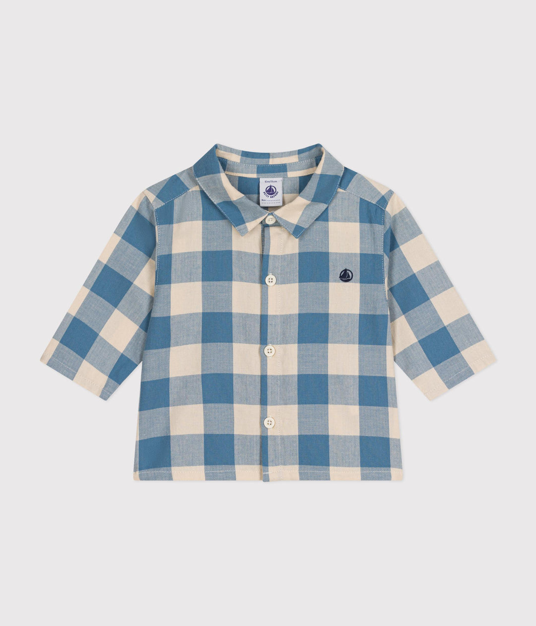 Camicia in flanella a quadri A0B4A 01 PETIT BATEAU 