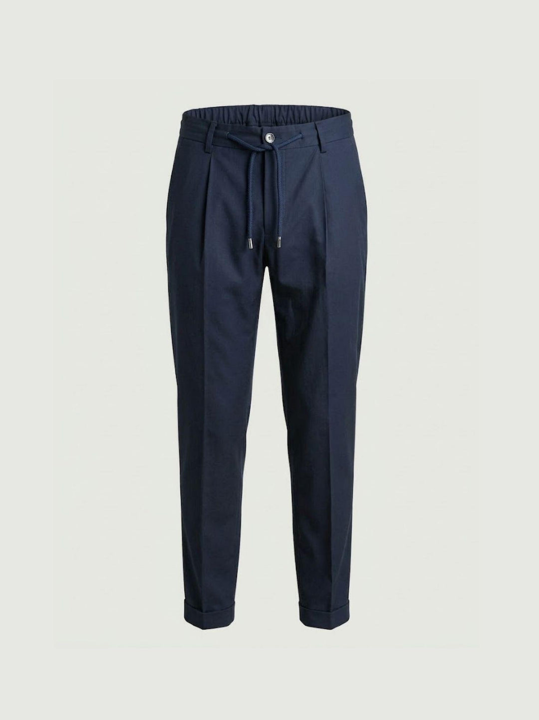 Pantalone  tela paracadute con coulisse in cotone navy CO0073M 7000 ANDREA MORANDO 