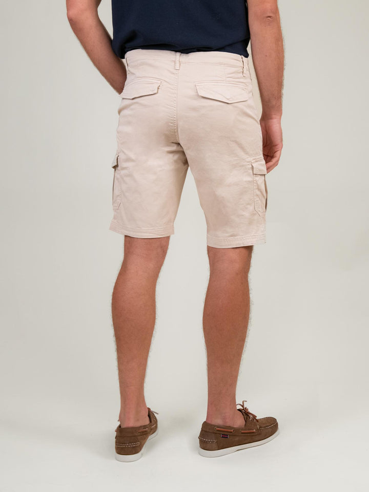 BERMUDA BEIGE CON TASCONI