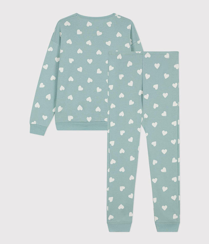 PIGIAMA A CUORI DONNA IN COTONE A0812 01 PETIT BATEAU 