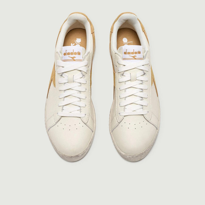 SNEAKERS GAME L LOW WAXED BIANCO BEIGE 501 180188C9592 DIADORA 
