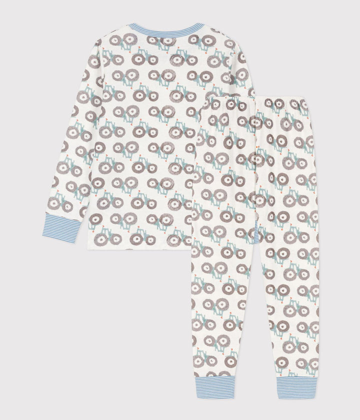 PIGIAMA TRATTORE BAMBINO UNISEX IN COTONE A0827 01 PETIT BATEAU 
