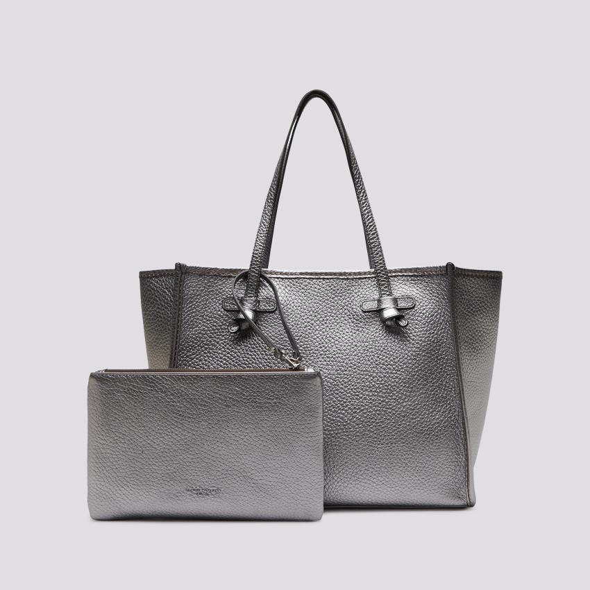 Shopping Marcella in pelle martellata silver BS 9330 HKG 13217 GIANNI CHIARINI 