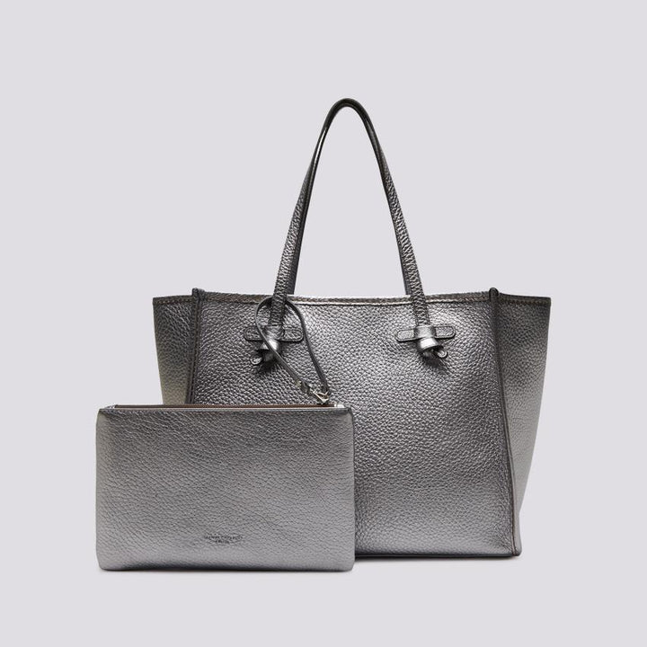 Shopping Marcella in pelle martellata silver BS 9330 HKG 13217 GIANNI CHIARINI 