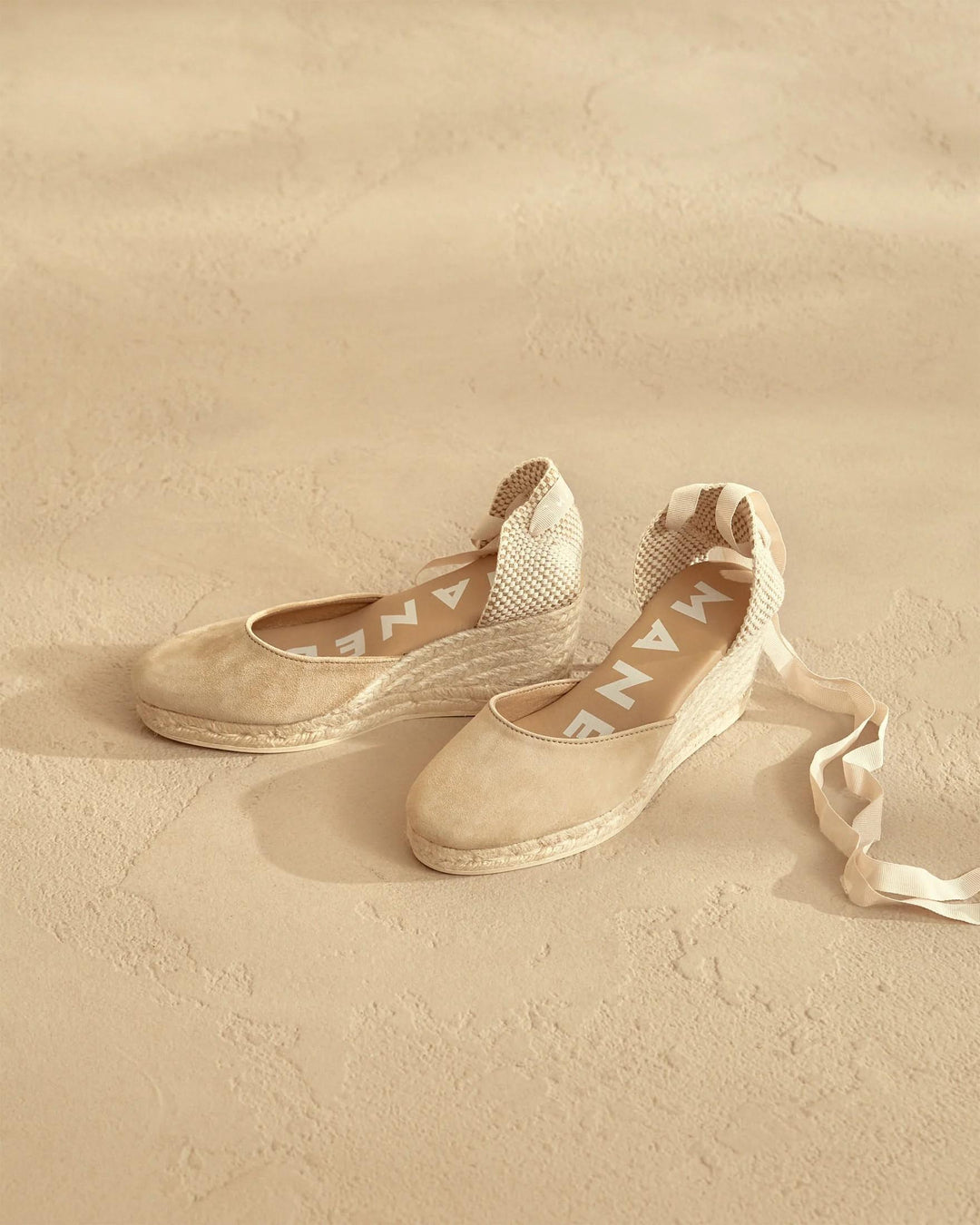 ESPADRILLAS BASSE SCAMOSCIATE CHAMPAGNE M 1.1 WL CHAMPAGNE MANEBI 