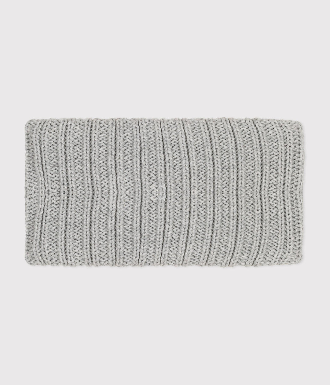 Snood grigio in maglia foderata in pile neonato A0BRV 10 PETIT BATEAU 