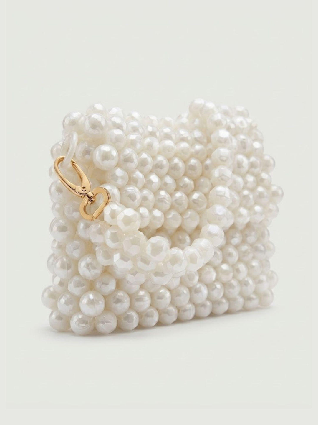 Borsa a spalla Cinderella in resina bianco perla NEW CINDERELLA BIANCO PERLA BIMOR 