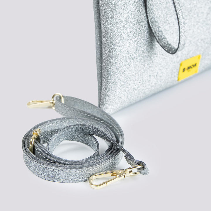 POCHETTE EASY GLITTER ARGENTO EASY - GLITTER ARGENTO BIMOR 