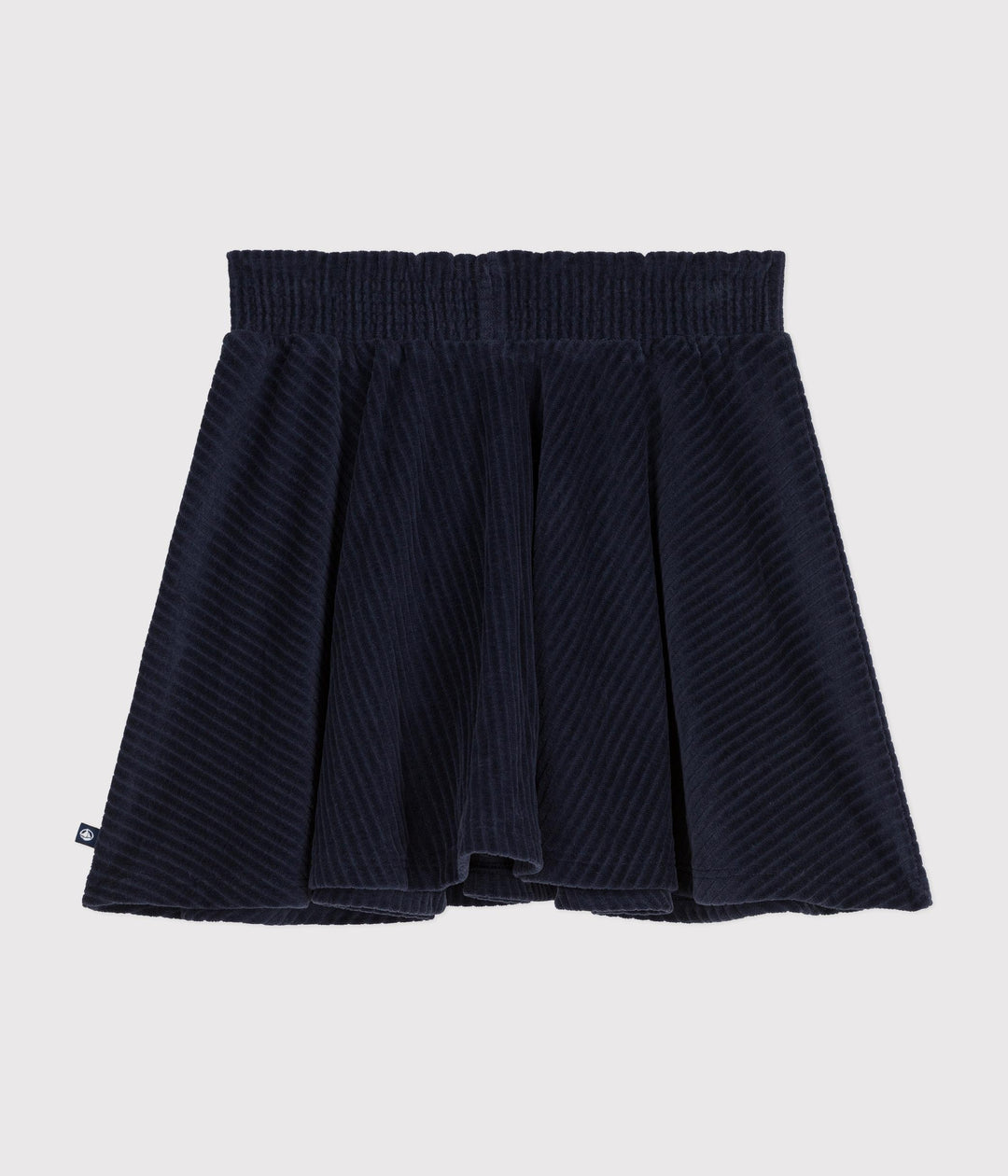 Gonna blu in velluto bouclé A0BB6 01 PETIT BATEAU 