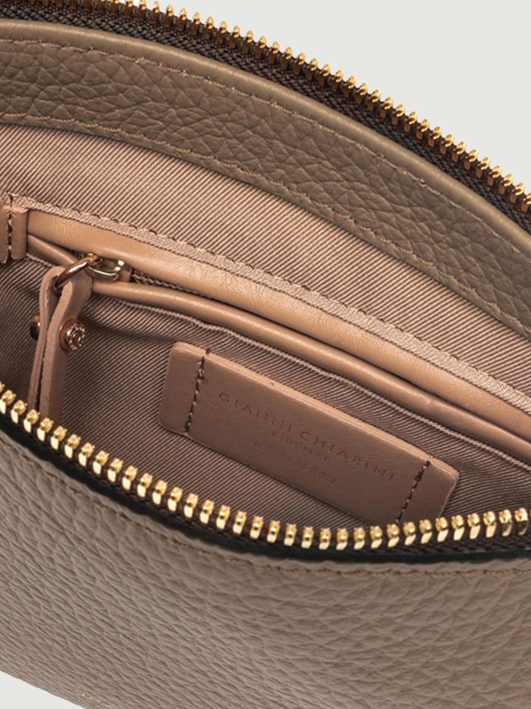 Borsa a spalla Brooke in pelle tortora 8750 TKL 2077 GIANNI CHIARINI 