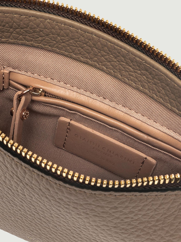 Borsa a spalla Brooke in pelle tortora 8750 TKL 2077 GIANNI CHIARINI 