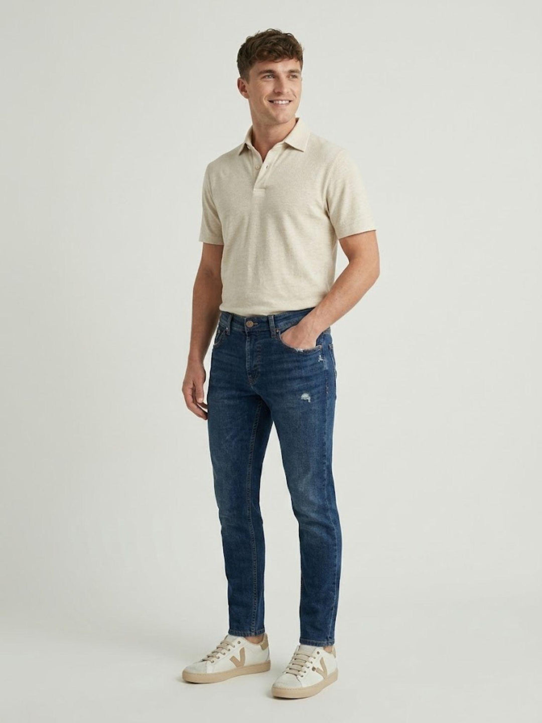 Jeans Barney denim used blu medio BARNEY018 S2 UNIFORM 