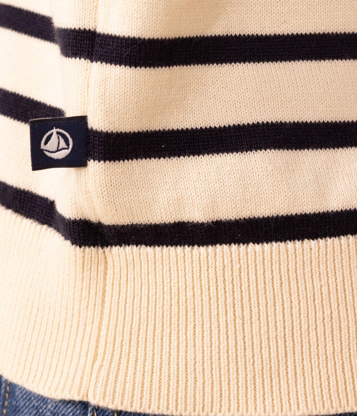 PULLOVER IN COTONE MARINIÈRE DONNA A089W 01 PETIT BATEAU 