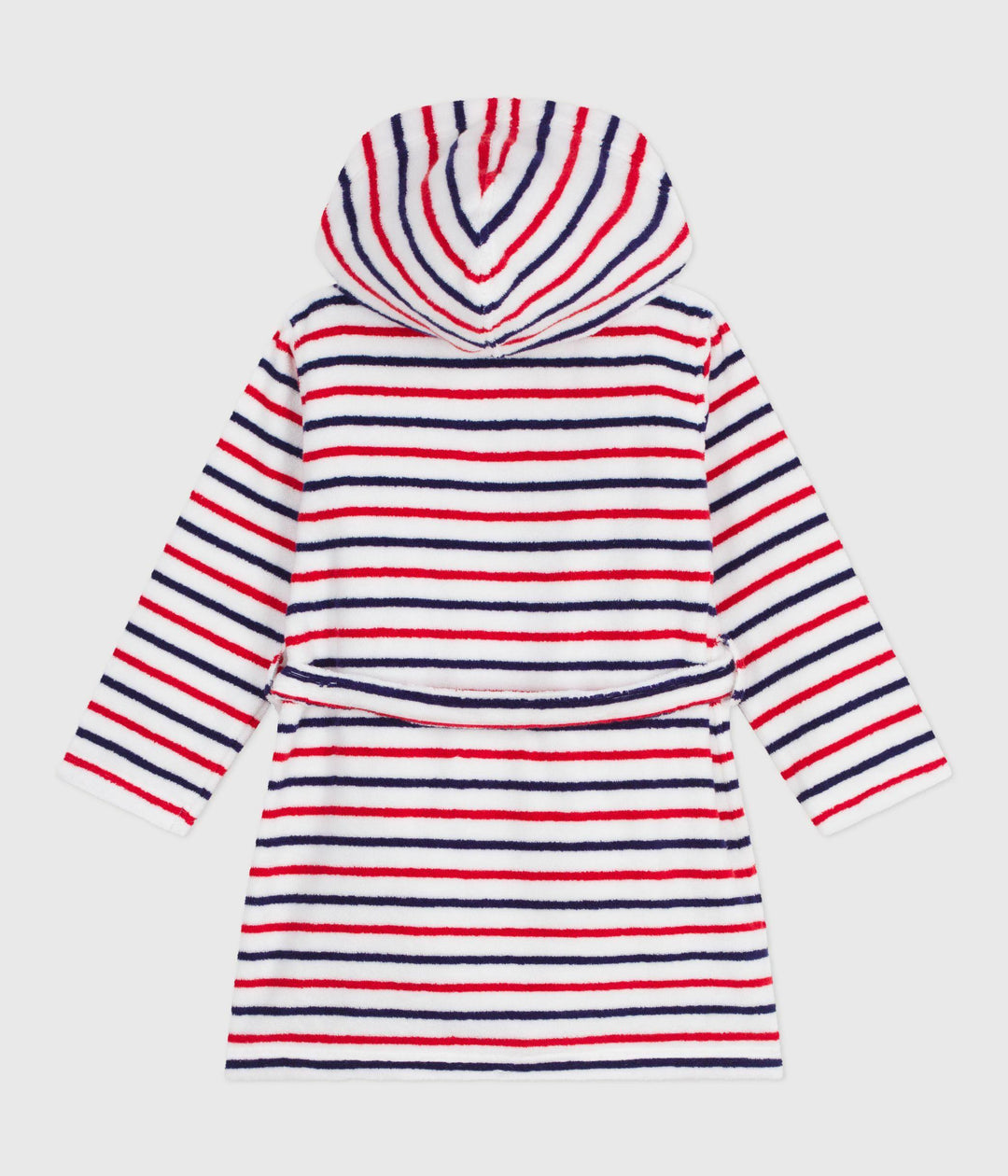 Accappatoio in spugna a righe A0DS5 83 PETIT BATEAU 