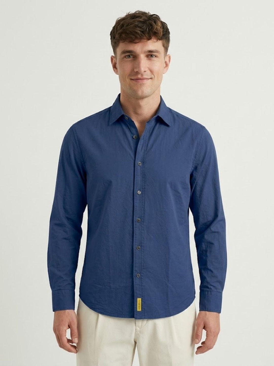 Camicia Brad in cotone blu polvere BRAD/TC171 B73 BAGGIES 