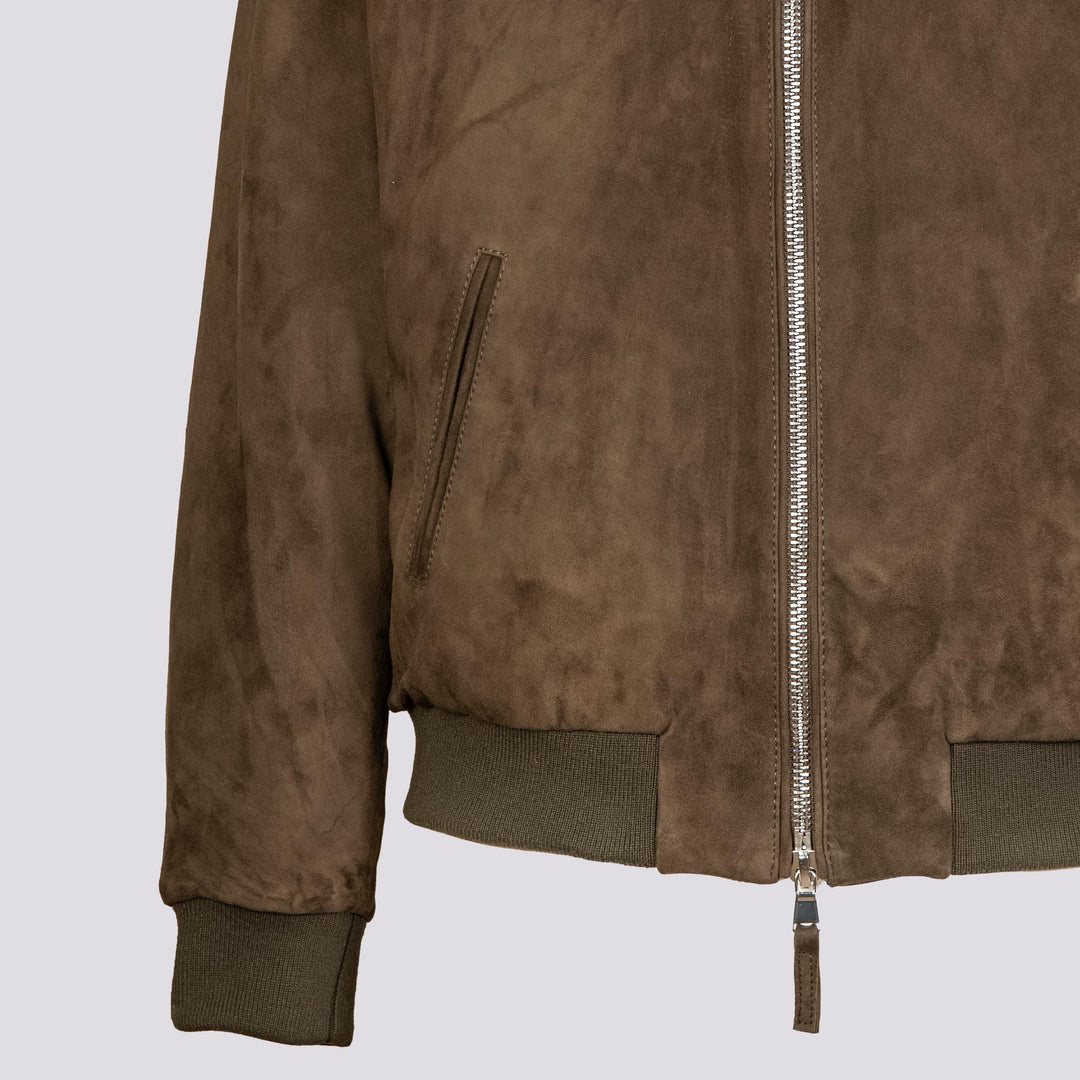 GIUBBOTTO IMBOTTITO IN CAMOSCIO "ELVIS" ELVIS 18 JACK LEATHER 