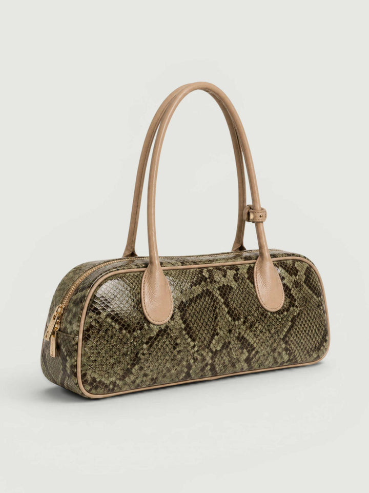 Borsa a spalla Doxie in pelle di pitone verde DOXIE PITONE VERDE BIMOR 
