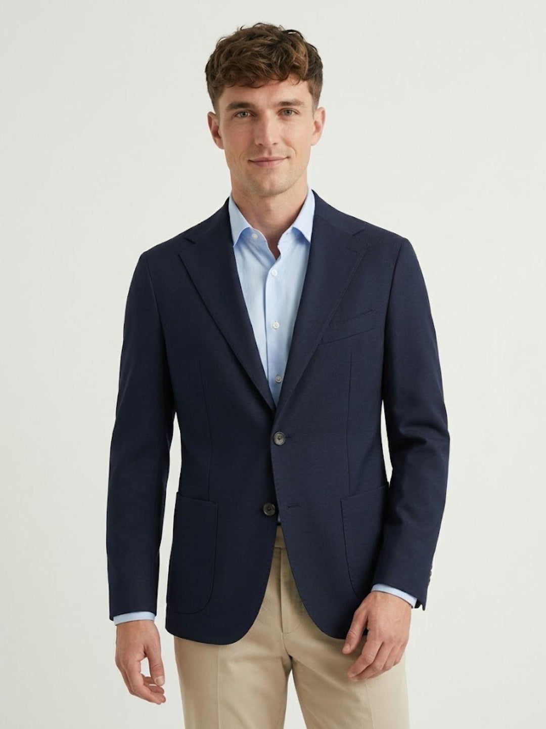 Blazer in jersey punto Milano navy CO0391 7000 ANDREA MORANDO 